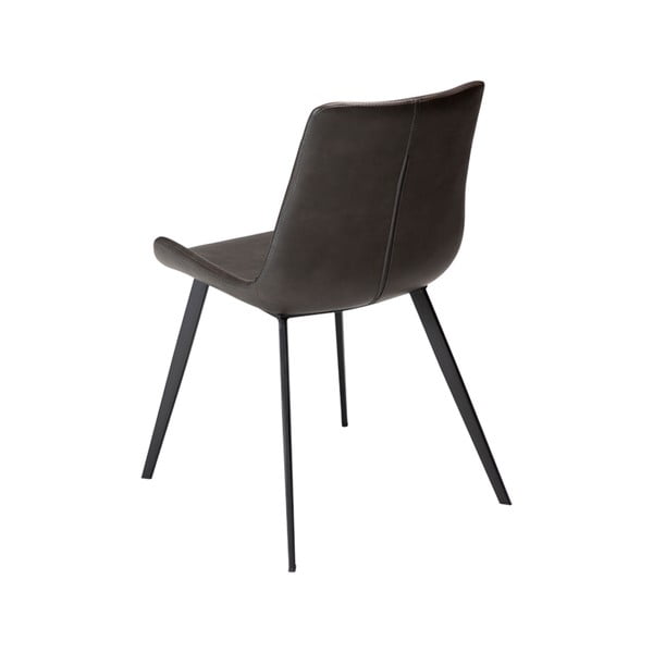 Сив стол за хранене от изкуствена кожа DAN-FORM Дания Hype - DAN-FORM Denmark-image-1