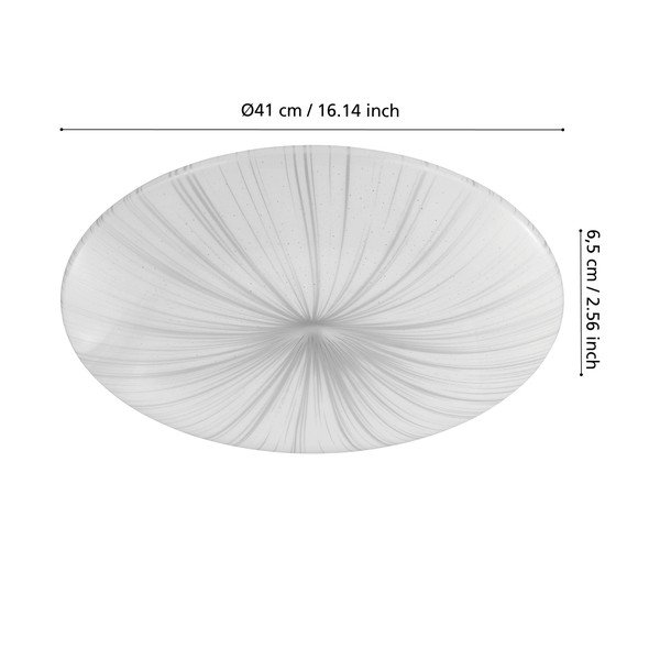 Бяло и сребристо LED осветително тяло за таван NIEVES – EGLO-image-2