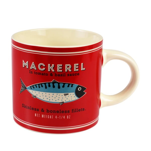 Червена/кремава керамична чаша 350 ml Fish – Rex London-image-2