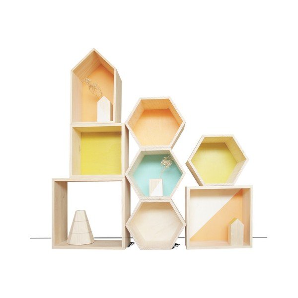 Dekorace Cubo Pattern Ocre S-image-2