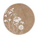 Светлокафяв кръгъл килим подходящ за пране и за прахосмукачки роботи ø 120 cm Comfort – Mila Home