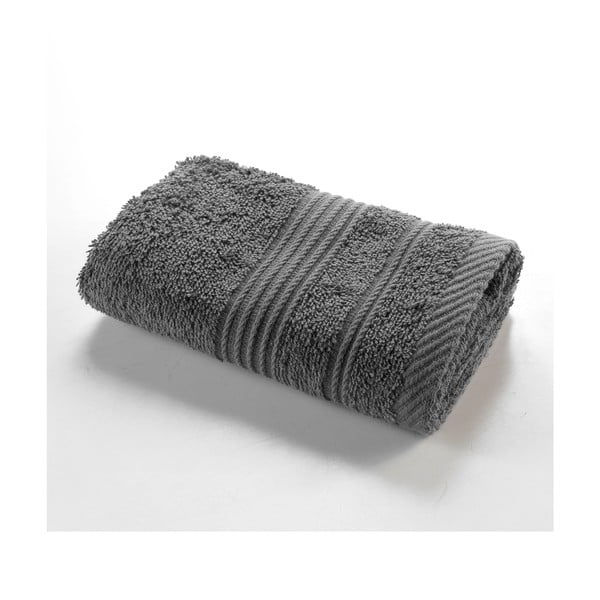 Тъмносива памучна кърпа от тери 30x50 cm Tendresse – douceur d'intérieur
