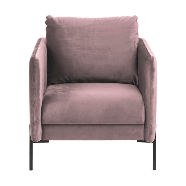 Кресло Kingsley от прахово розово кадифе - Actona