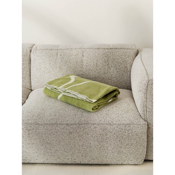 Зелено/кремаво одеяло 150x200 cm Felu – noo.ma-image-2