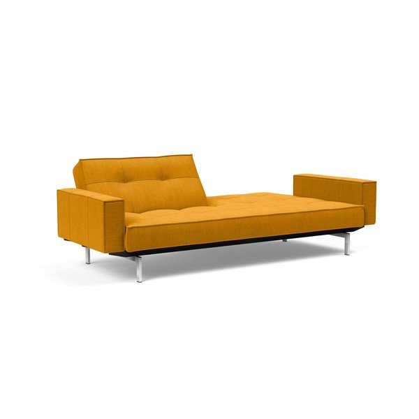 Оранжев разтегателен диван с подлакътници Chrome Splitback - Innovation-image-1