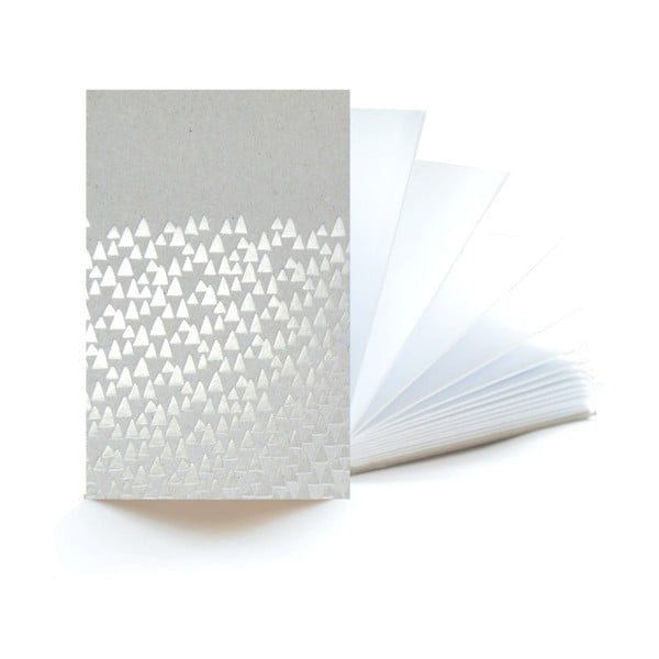 Zápisník s detaily stříbrné barvy Mon Petit Art Accordeon, 60 stran
