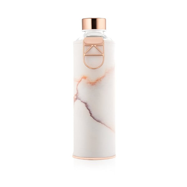 Бяла и розова стъклена бутилка за пътуване 0,75 л Mismatch - Equa