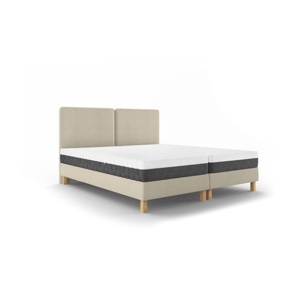 Бежово двойно легло Lotus, 180 x 200 cm - Mazzini Beds