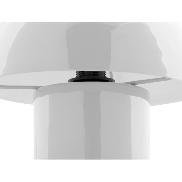 Бяла настолна лампа с метален абажур (височина 20 cm) Fat Mushroom – Leitmotiv-image-4