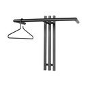 Черна метална стенна закачалка 65 cm Senza – Spinder Design