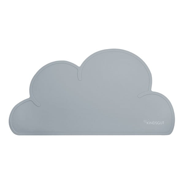 Тъмно сива силиконова подложка Cloud, 49 x 27 cm - Kindsgut