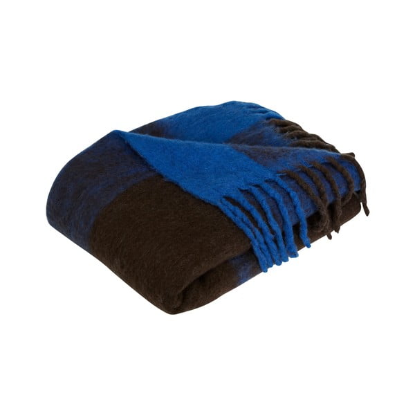 Синьо-кафяво одеяло 200x140 cm Inlet - Hübsch
