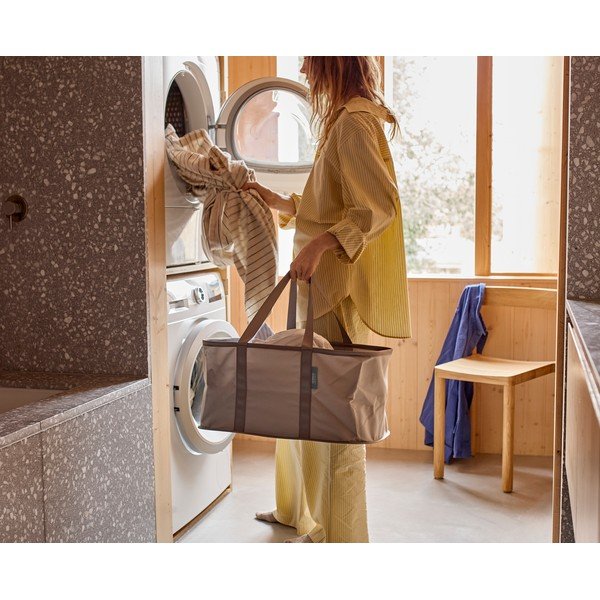 Сив текстилен сгъваем кош за пране 35 l Duo – Joseph Joseph-image-2