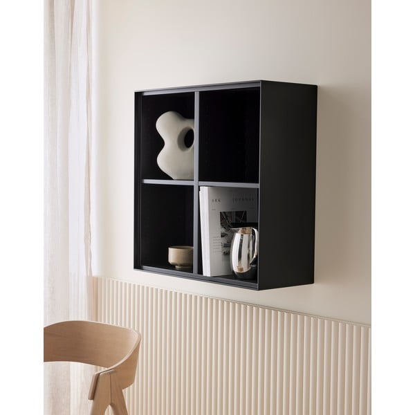 Черен стенен шкаф за книги 68x68 cm Edge by Hammel - Hammel Furniture-image-1