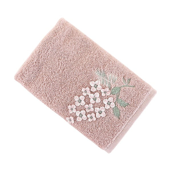 Růžový ručník Lavinya, 40 x 60 cm