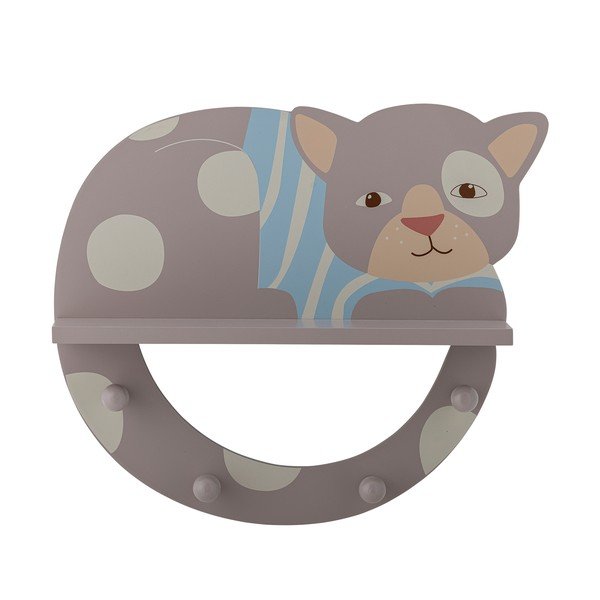 Сива стенна детска закачалка 36x31 cm Mille – Bloomingville Mini-image-3