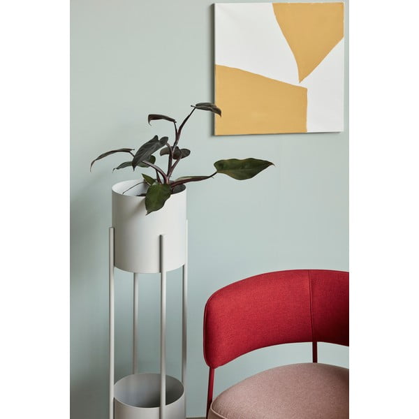 Бяла метална стойка за цветя Стойка, височина 1 м - Hübsch-image-2