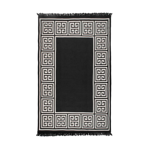 Бежово-черен двустранен килим Riva, 160 x 250 cm