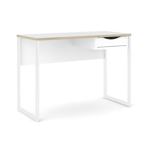 Бяла работна маса , 110 x 48 cm Function Plus - Tvilum-image-3