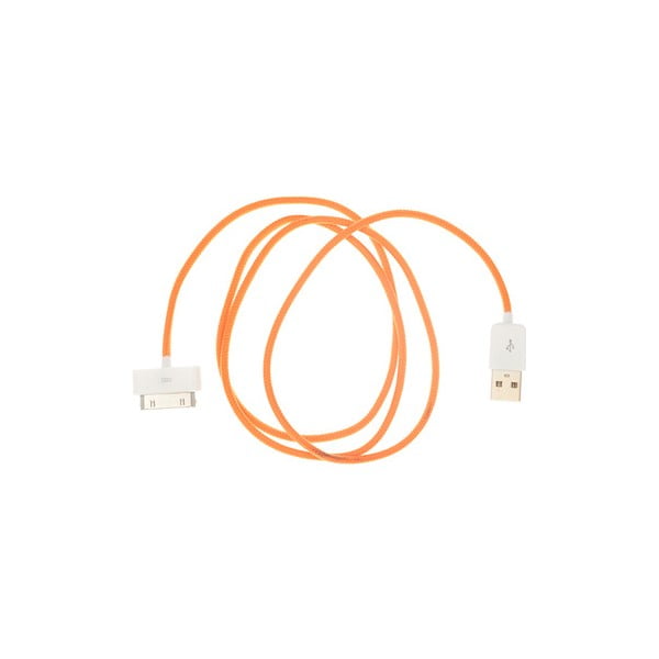 USB kabel pro iPhone 4/4S, oranžový