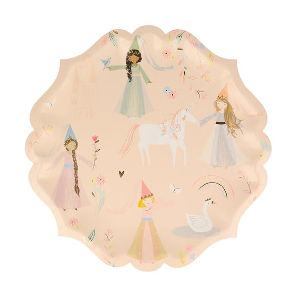 Хартиени чинийки за еднократна употреба в комплект 8 бр. princess – Meri Meri