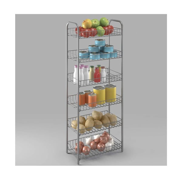 Бял метален стелаж 41x104x23 cm Monaco – Metaltex-image-1