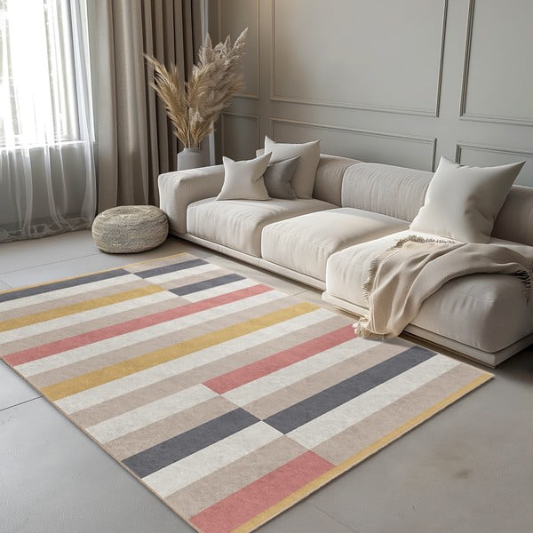 Килим подходящ за пране 160x230 cm Rosy Bandas – Mila Home-image-1