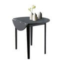 Черна сгъваема маса за хранене Quer, ⌀ 92 cm Trento - Støraa