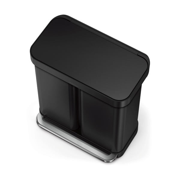 Стоманен кош за сортиране на отпадъци 58 л - simplehuman-image-2
