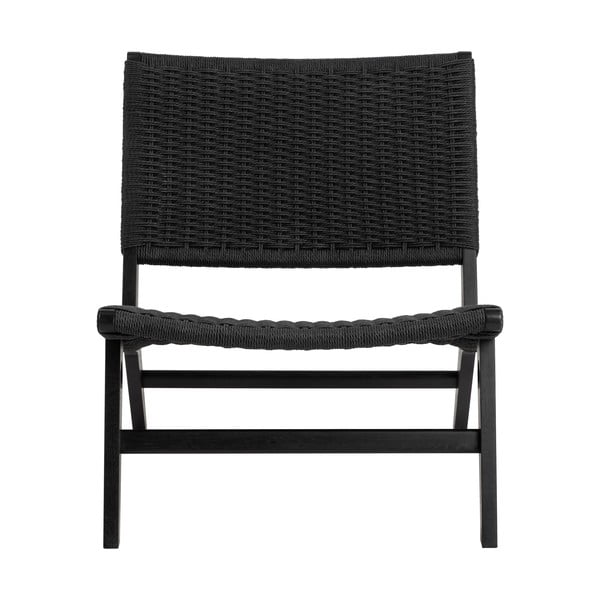 Черно кресло тъкано Carson – Actona