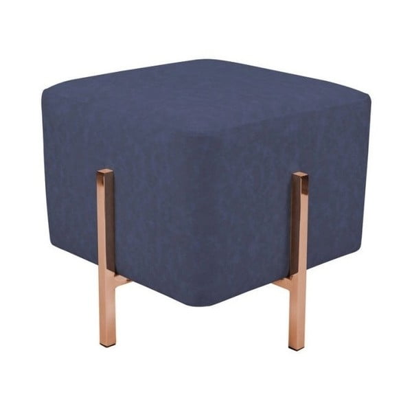 Modrá stolička s nohami v měděné barvě Vivorum Liani