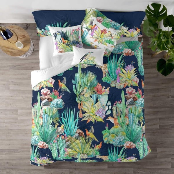 Памучна завивка за двойно легло Cactus, 220 x 240 cm - Happy Friday