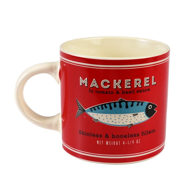 Червена/кремава керамична чаша 350 ml Fish – Rex London