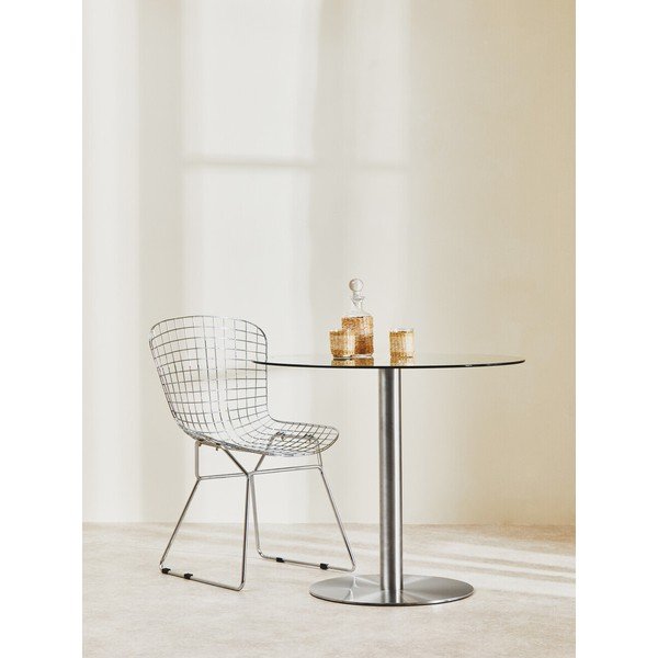 Кръгла трапезна маса със стъклен плот ø 90 cm Metropolitan – Premier Housewares-image-1