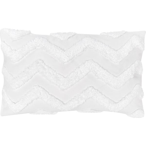 Бяла памучна декоративна калъфка за възглавница , 30 x 50 cm Zack - Westwing Collection
