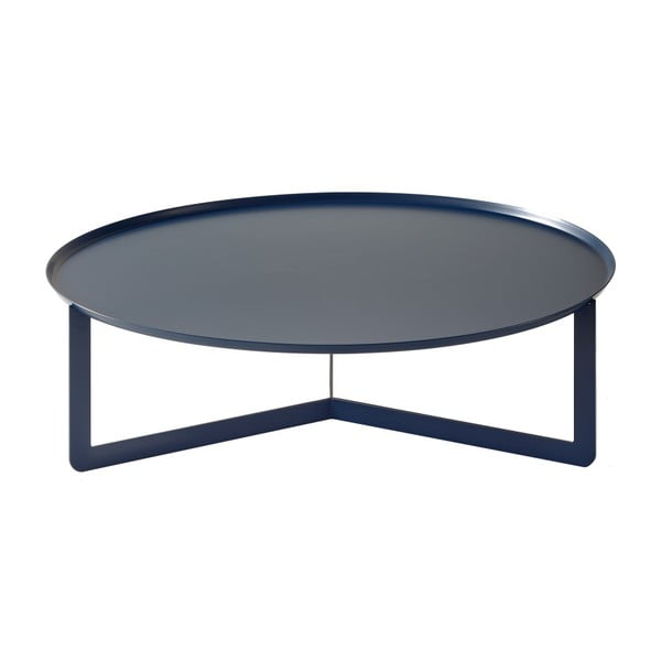 Tmavě modrý konferenční stolek MEME Design Round, Ø 80 cm