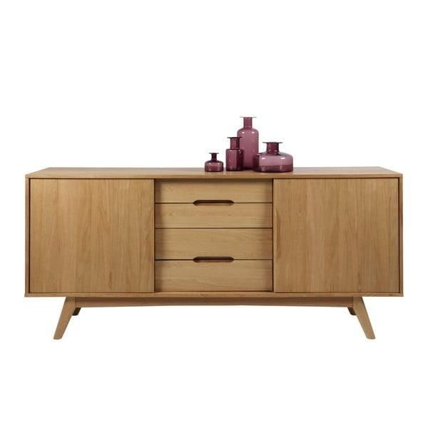 Нисък скрин от дъб 180x84 cm Marte - Actona-image-3