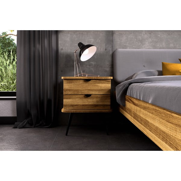 Нощно шкафче от дъбова дървесина в естествен цвят Kula - The Beds-image-4