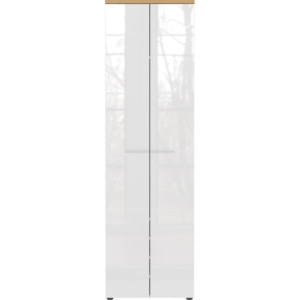 Дъбов гардероб в бял\естествен цвят 60x198 cm Aledo - Germania