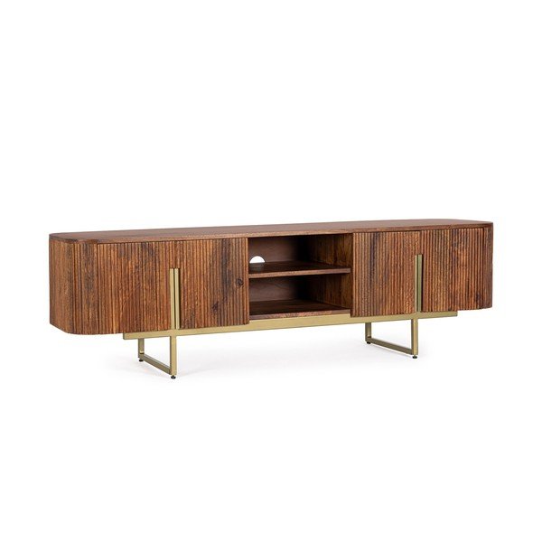 Маса за телевизор от масивно манго в естествен цвят 180x45x40 cm Vilas – Bizzotto