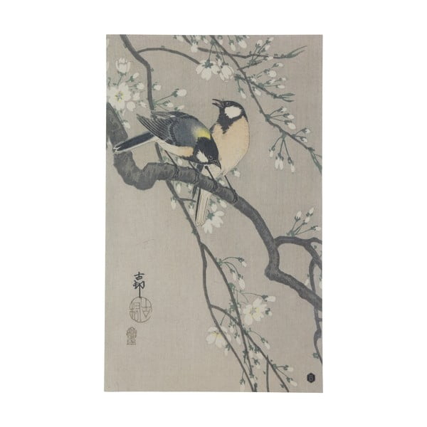 Плакат от ръчно изработена хартия Blossom, 35 x 25 cm - BePureHome