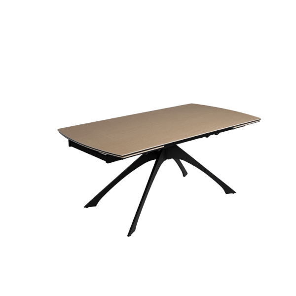 Сгъваема трапезна маса с допълнителна плоча 90x180 cm Rocía – Ixia