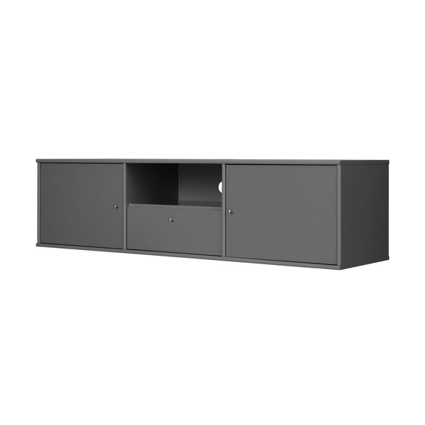 Антрацитна маса за телевизор 161x42 cm Mistral – Hammel Furniture-image-1