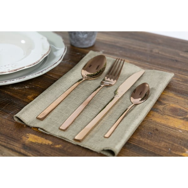 Стоманени прибори за хранене в меден цвят 24 бр. Lexington - VDE Tivoli 1996-image-2