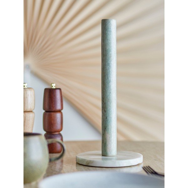 Светлозелена мраморна стойка за кухненска хартия ø 15 cm Emy – Bloomingville-image-3