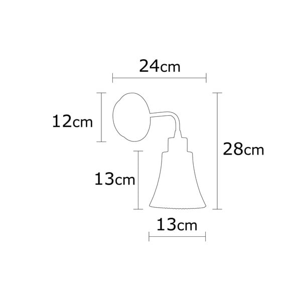 Стенна лампа в меден цвят ø 13 cm Foca – Opviq lights-image-3