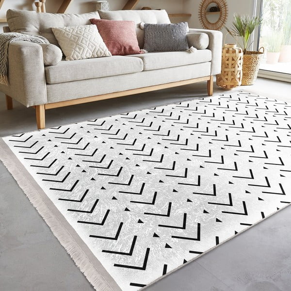 Бял килим 160x230 cm - Mila Home-image-2