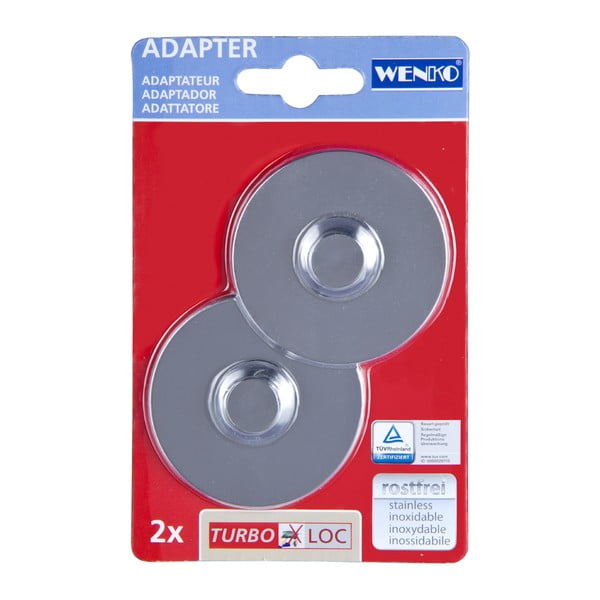 Комплект от 2 куки за стена Блестящ Turbo-Loc - Wenko-image-1