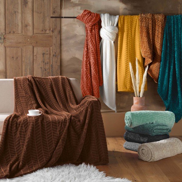 Зелено покривало за легло от микрофланела 180x220 cm Arya – douceur d'intérieur-image-3