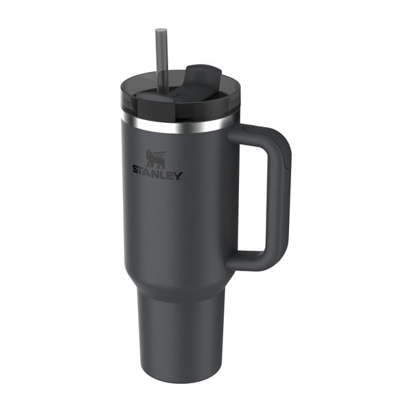 Черен термос със сламка от неръждаема стомана 1,18 l Quencher H2.0 FlowState Tumbler Black – Stanley-image-3